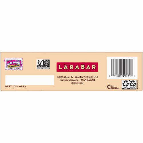 Larabar™ Chocolate Chip Cookie Dough Fruit & Nut Bars Perspective: bottom