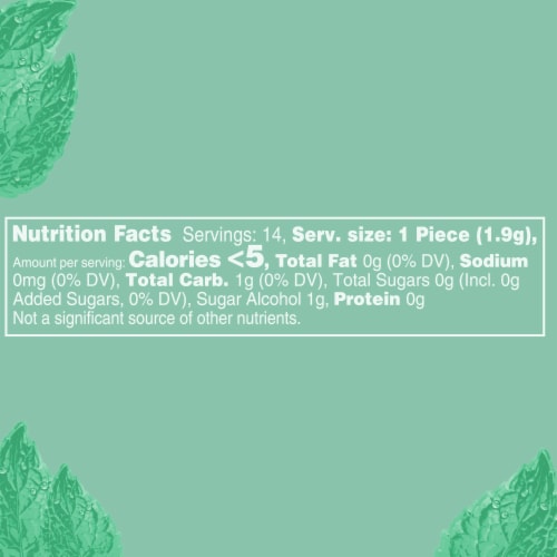 Orbit Gum Sweet Mint Sugar Free Chewing Gum Single Pack Perspective: bottom