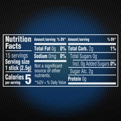 5 GUM Peppermint Cobalt Sugar Free Chewing Gum Perspective: bottom