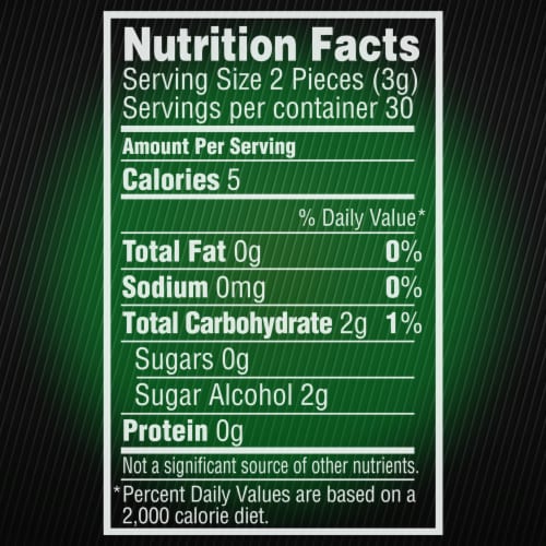 5 GUM Spearmint Rain Sugar Free Chewing Gum Five Gum Perspective: bottom