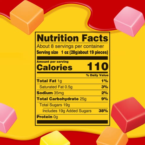 Starburst Minis Original Fruit Chews Chewy Candy Grab N Go Resealable Bags Perspective: bottom