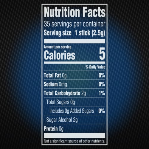 5 GUM Peppermint Cobalt Sugar Free Chewing Gum Pack Perspective: bottom