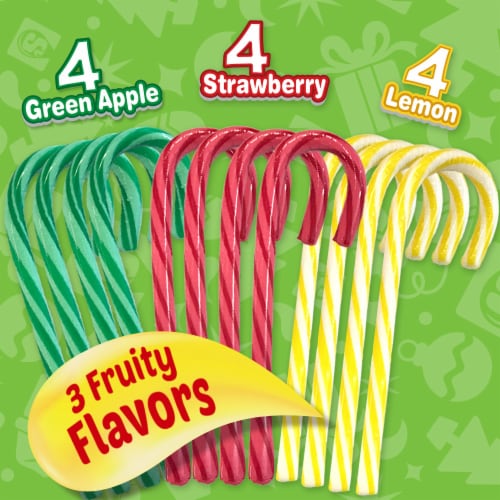 STARBURST Assorted Holiday Candy Canes Perspective: bottom