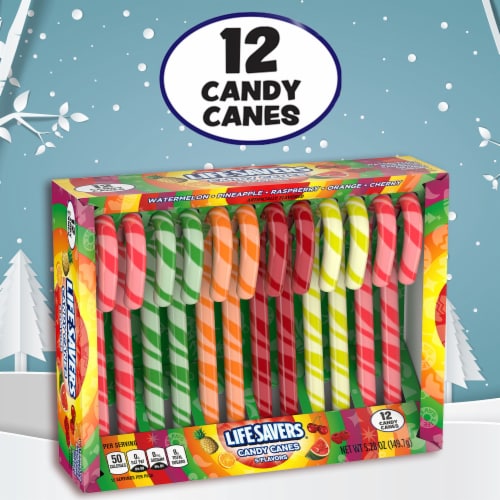 LIFE SAVERS 5 Flavor Assorted Holiday Candy Canes Perspective: bottom