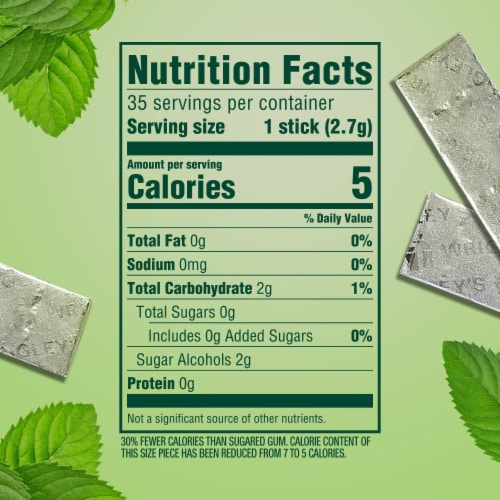 Wrigley's Doublemint Mint Gum Chewing Gum Mega Pack Perspective: bottom