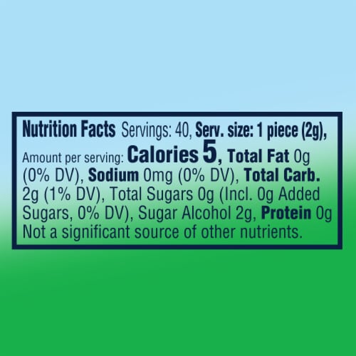 Extra Gum Refreshers Spearmint Sugar Free Chewing Gum Bottle Perspective: bottom