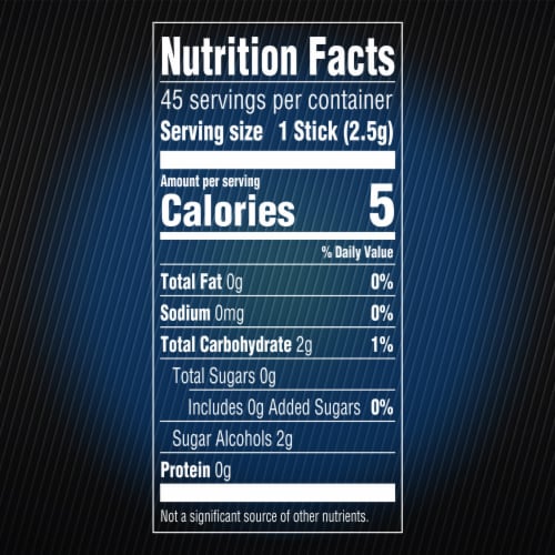 5 Gum Peppermint Cobalt Sugar Free Chewing Gum Perspective: bottom