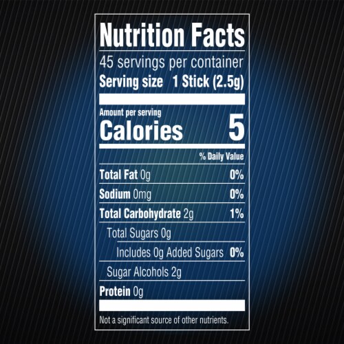 5 Gum Peppermint Cobalt Sugar Free Chewing Gum Perspective: bottom