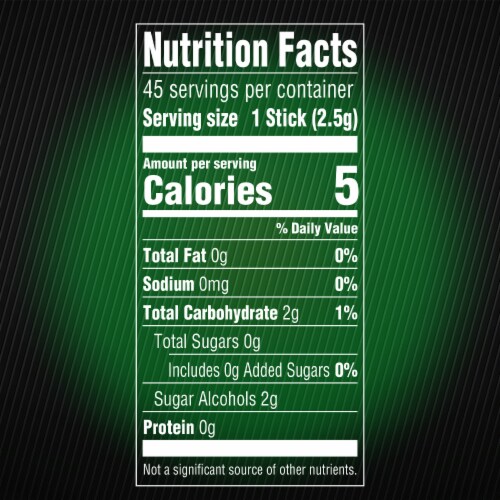 5 Gum Spearmint Rain Sugar Free Chewing Gum Perspective: bottom