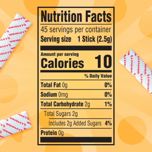 Juicy Fruit Bulk Chewing Gum Value Pack Perspective: bottom
