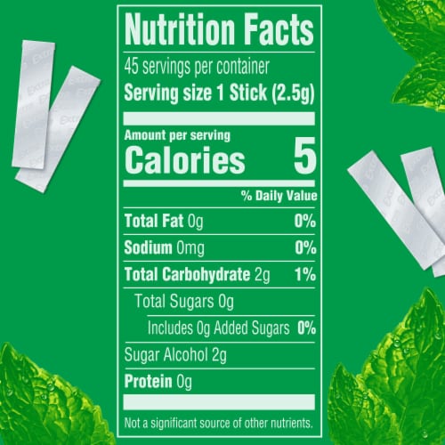 Extra Spearmint Sugar Free Chewing Gum Pack Perspective: bottom