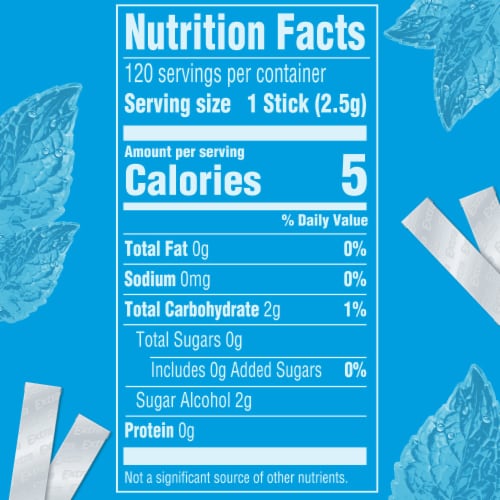 Extra Peppermint Sugar Free Chewing Gum Bulk Pack Perspective: bottom