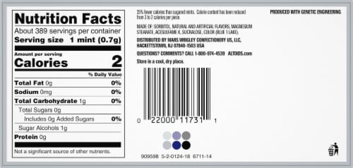 Altoids Arctic Curiously Cool Peppermint Mints (8 Pack) Perspective: bottom