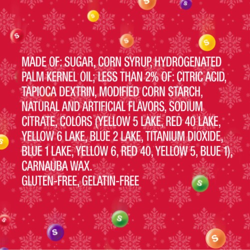 Skittles Original Christmas Chewy Candy Cane Perspective: bottom