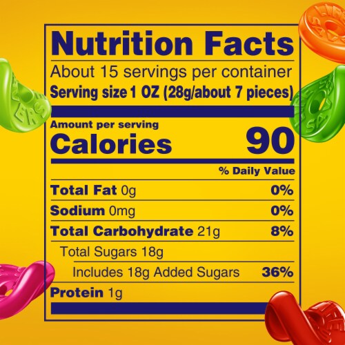 Life Savers 5 Flavors Gummy Candy Sharing Size Bag Perspective: bottom