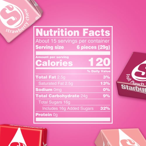 Starburst Favereds Fruit Chews Chewy Candy Party Size Bag Perspective: bottom