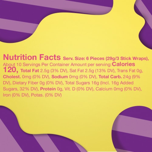 Starburst Original Fruit Chews Fun Size Chewy Easter Candy Bag Perspective: bottom