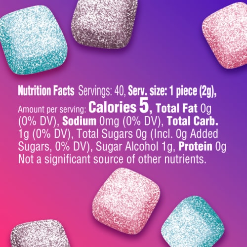 EXTRA Gum Refreshers Berry Mix Sugar Free Chewing Gum Perspective: bottom