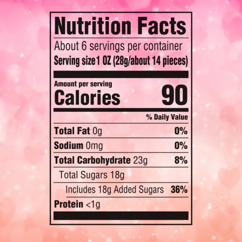 Skittles Gummies Original Valentine's Day Gummy Candy Heart Box Perspective: bottom