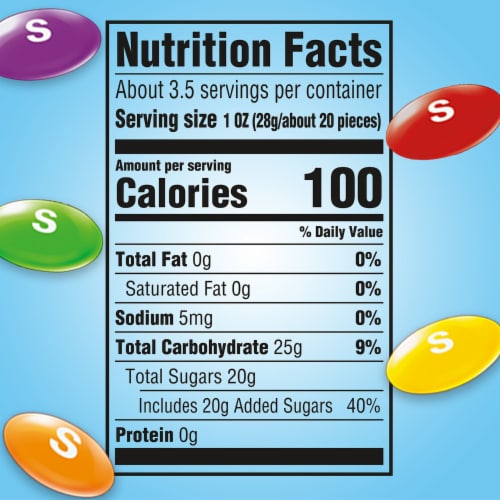 Skittles Original Jelly Beans Easter Candy Share Size Bag Perspective: bottom