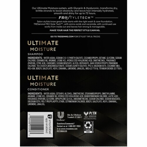 Tresemme Ultimate Moisture Shampoo And Conditioner, 39 Fluid