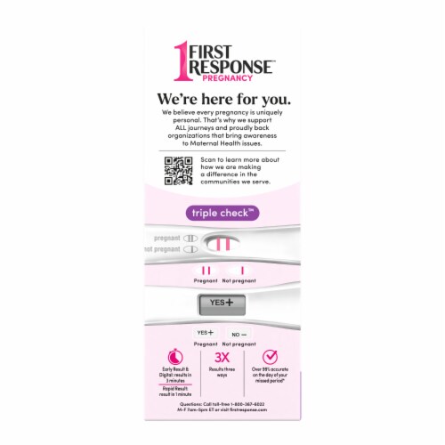 First Response Early Result Test Rapid Test and Digital Pregnancy Test Perspective: bottom