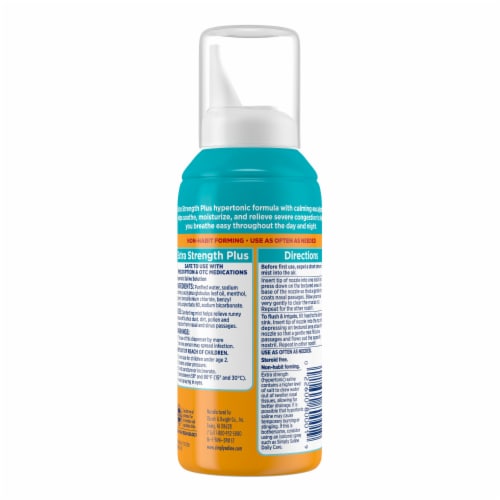 Arm & Hammer Simply Saline Extra Strength Nasal Mist with Calming Eucalyptus Perspective: bottom