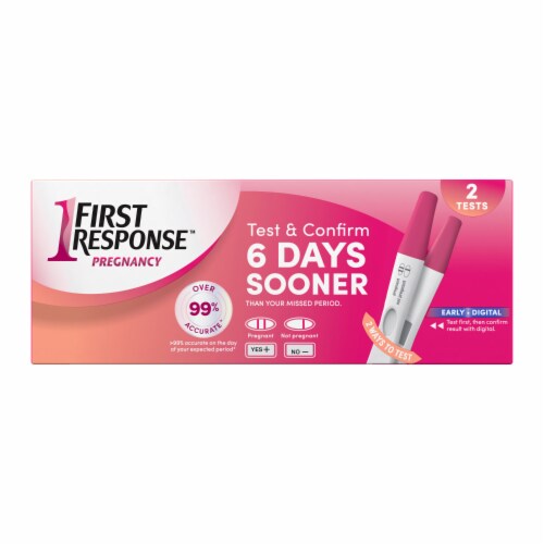 First Response Early Result Test and Digital Pregnancy Test Perspective: bottom