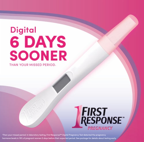 First Response™ Digital Pregnancy Test Perspective: bottom