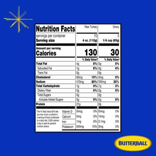 Butterball All Natural Frozen Turkey Breast Roast, Savory Herb, 3 lbs Perspective: bottom