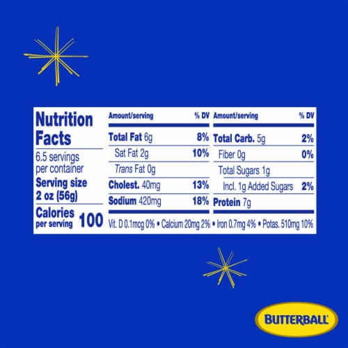 Butterball Fully Cooked Polish Style Turkey Sausage Perspective: bottom