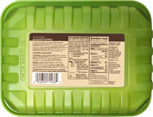 Farm to Family by Butterball 93% Lean/7% Fat Ground Turkey Perspective: bottom