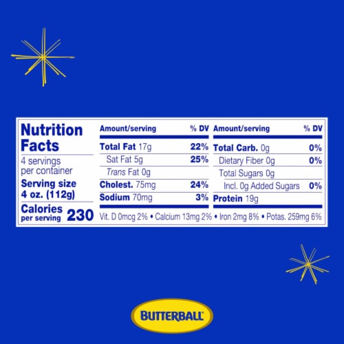 Butterball All Natural Fresh Ground Turkey, 85%/15%, 16oz, 1 Tray Perspective: bottom
