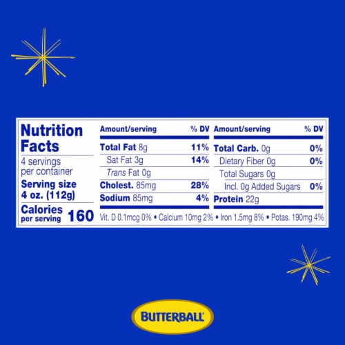 Butterball All Natural Fresh 93/7 Ground Turkey - 1lb Perspective: bottom