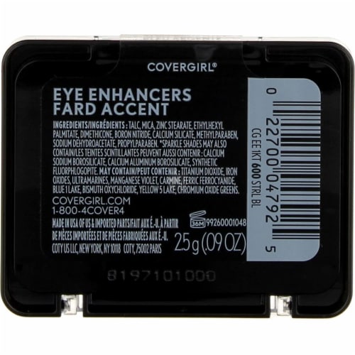 CoverGirl Eye Enhancers 1-Kit Eyeshadow, Sterling Blue 600, 0.09 oz Perspective: bottom