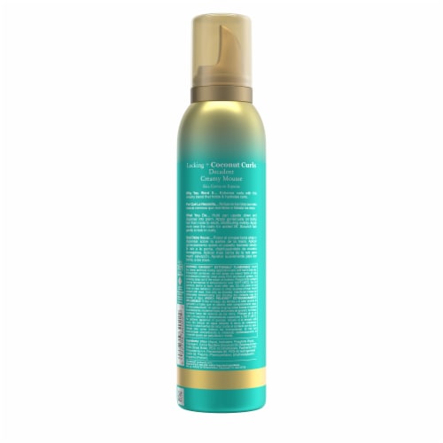 OGX Locking + Coconut Curls Decadent Creamy Mousse Perspective: bottom