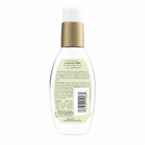 Nourishing + Coconut Milk Anti-Breakage Hair Serum Perspective: bottom