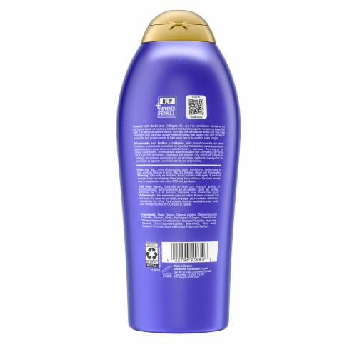 OGX Thick & Full + Biotin & Collagen Volumizing Conditioner, Nutrient-Infused Perspective: bottom