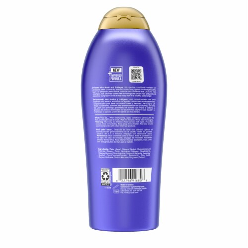 OGX Thick & Full + Biotin & Collagen Volumizing Conditioner, Nutrient-Infused Perspective: bottom