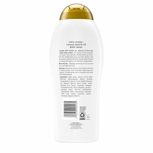 OGX Extra Creamy + Coconut Miracle Oil Ultra Moisture Body Wash Perspective: bottom