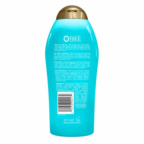 OGX Moroccan Argan Oil Extra Hydrating Body Wash For Dry Skin Perspective: bottom