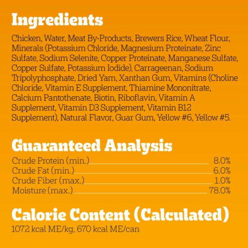 Pedigree Chopped Ground Dinner Adult Canned Soft Wet Dog Food Chicken Perspective: bottom
