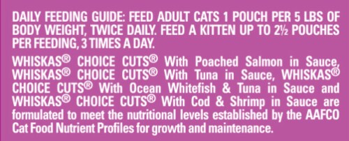 Whiskas choice cuts top