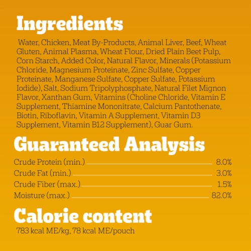 PEDIGREE CHOICE CUTS™ IN GRAVY Filet Mignon Adult Soft Wet Dog Food Pouch Perspective: bottom