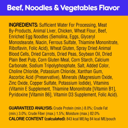 Pedigree Choice Cuts In Gravy Adult Soft Wet Dog Food Variety Pack Pouches Perspective: bottom