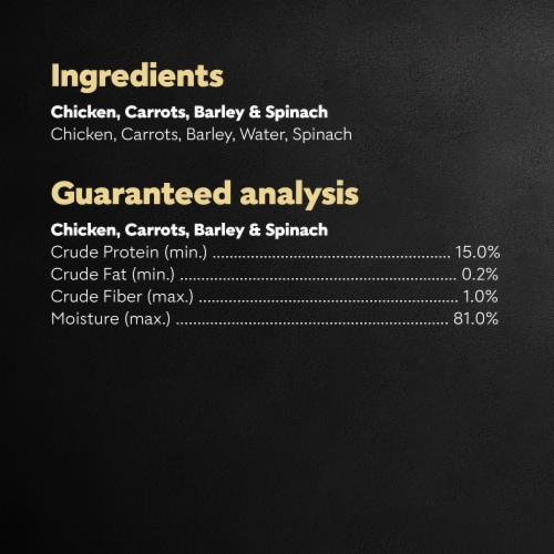 Cesar Simply Crafted Chicken Carrots Barley & Spinach Adult Wet Dog Food Meal Topper Perspective: bottom