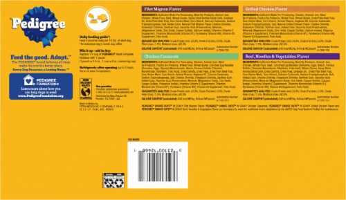 Pedigree® Choice Cuts in Gravy Wet Dog Food Variety Pack Perspective: bottom