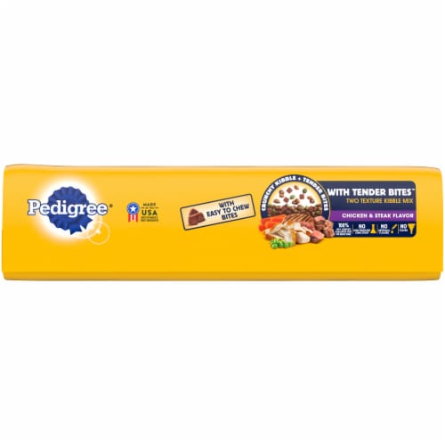 Pedigree® With Tender Bites Chicken & Steak Flavored Two Texture Adult Dry Dog Food Perspective: bottom