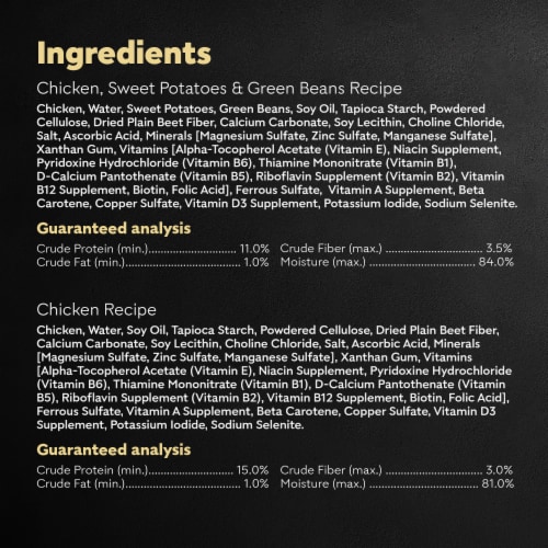 Cesar® Wholesome Bowls® Chicken Recipe and Chicken Sweet Potato & Green Beans Wet Dog Food Perspective: bottom