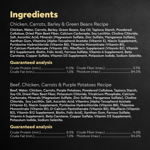 CESAR Wholesome Bowls™ Chicken Carrots Barley Green Beans & Beef Chicken Potatoes Adult Wet Dog Food Perspective: bottom